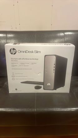 HP OmniDesk Slim Desktop PC Intel Core i3 8GB RAM 512GB SSD Windows 11 Home Meteor Silver