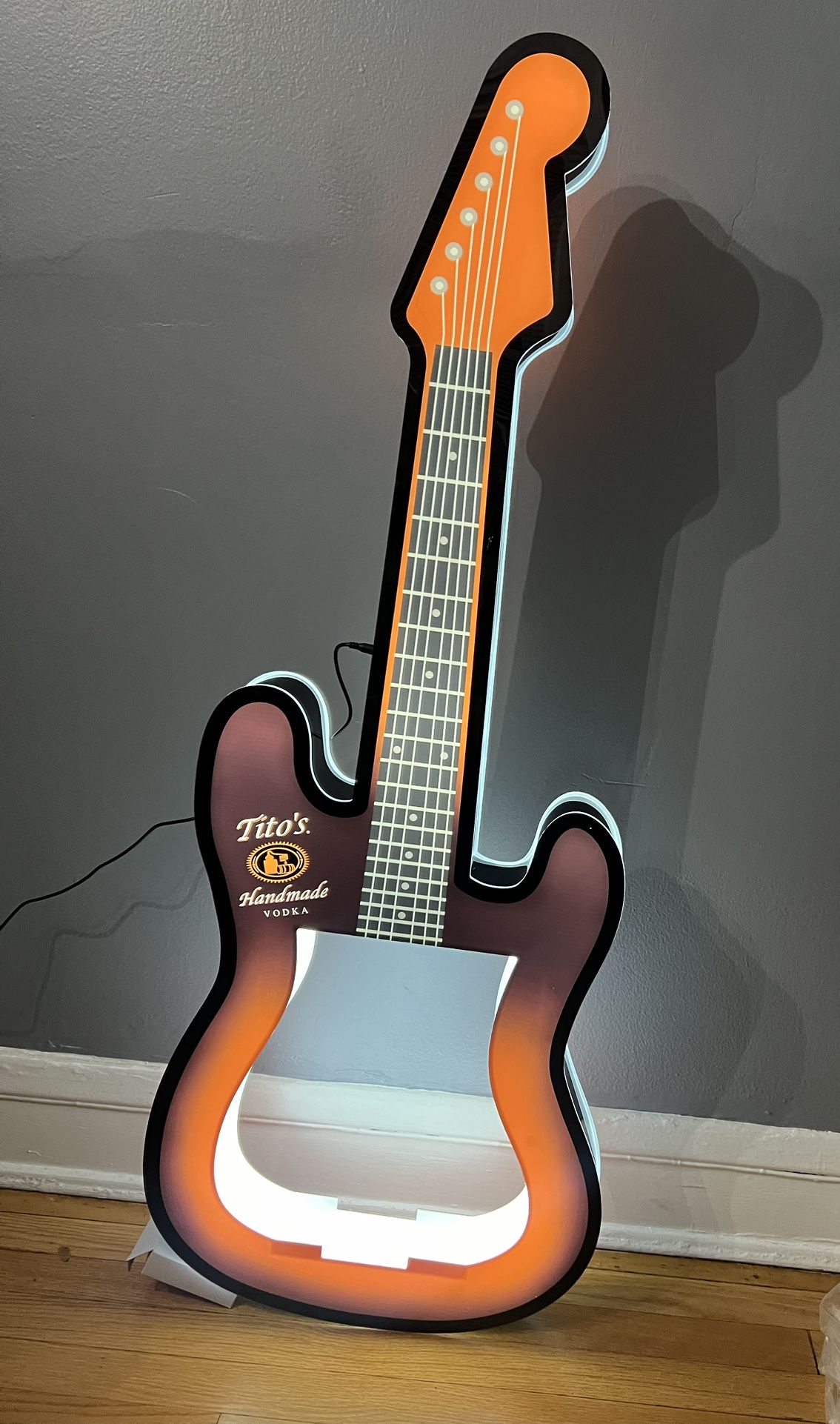 Tito’s Vodka Guitar Bottle Presenter