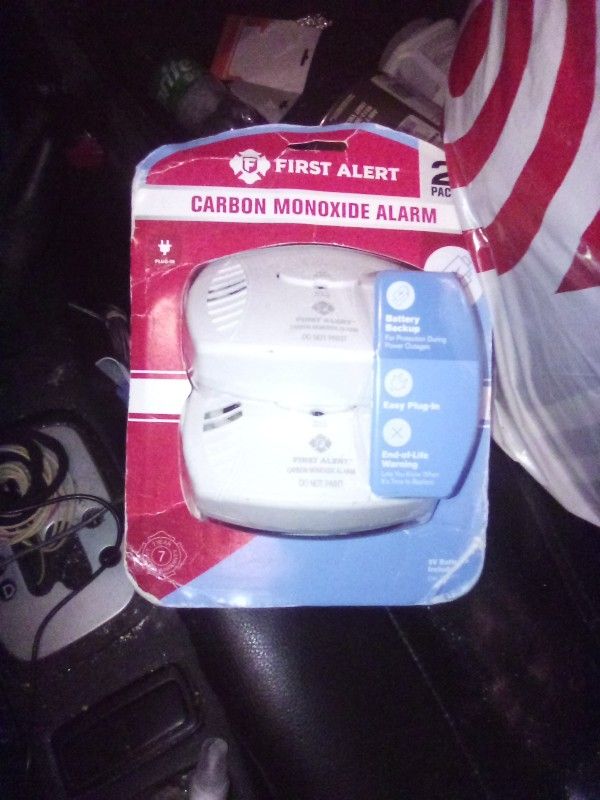 To Unopened First Alert Carbon Monoxide Alarm Detectors With Backup Batteries And End Of Life Warnings