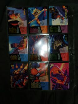 1994 Marvel Masterpieces Lot Of 9