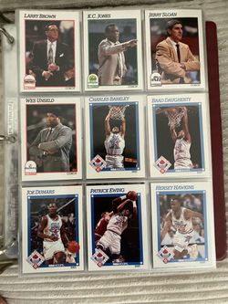 Grandfathers old basketball cards whole binder