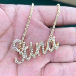 Custom Diamond Name Plate