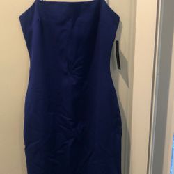 Lulus Attitude Royal Blue Bodycon Midi Prom Dress