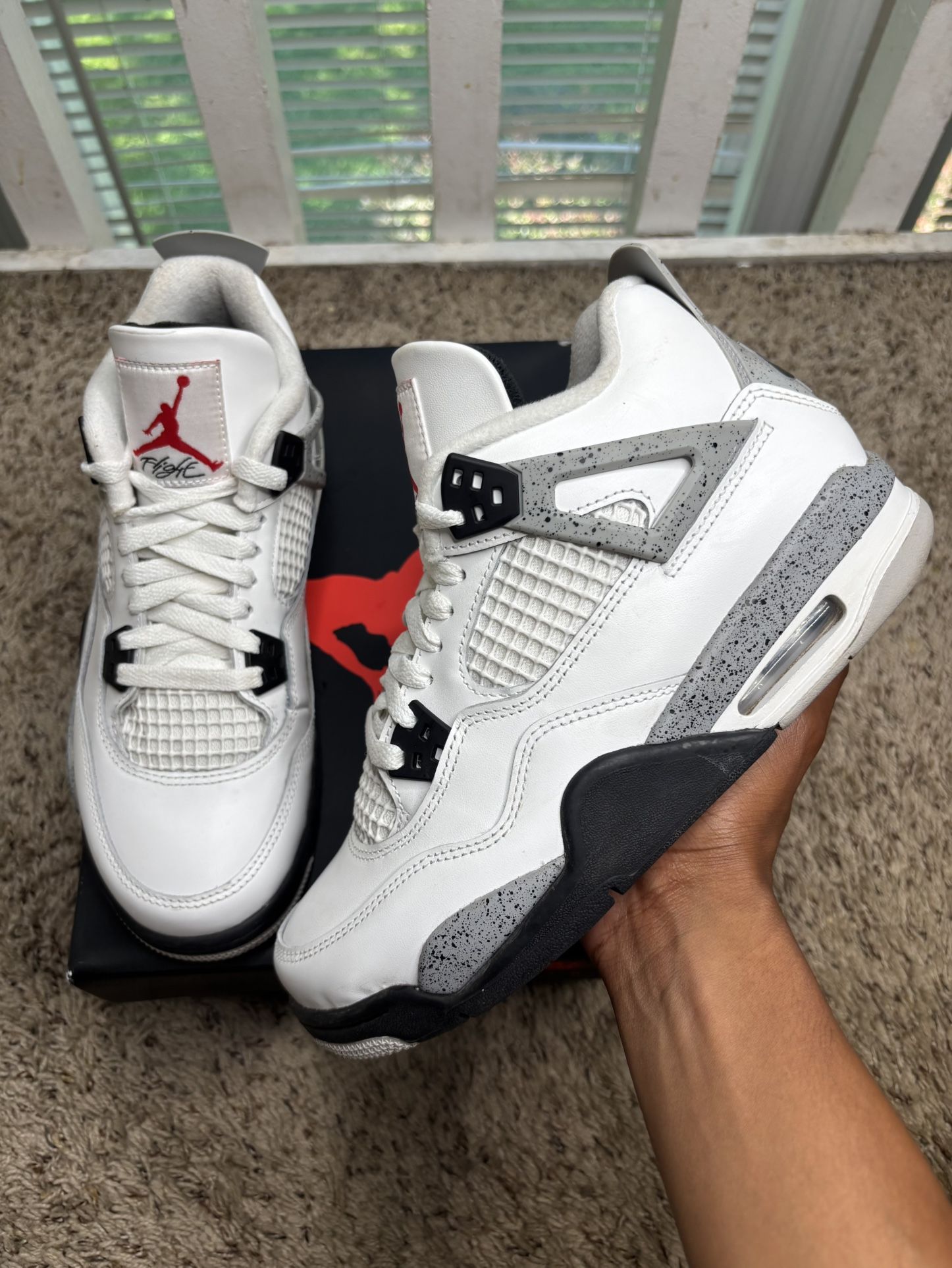 2025 Air Jordan 4 Retro OG GS White Cement 