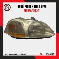 1999-2000 HONDA CIVIC RH HEADLIGHT