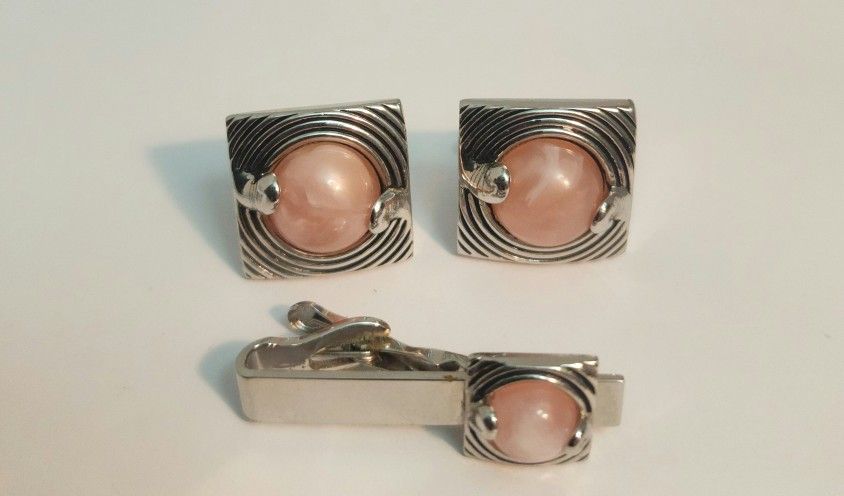 Swank Cufflinks And Tie Clip