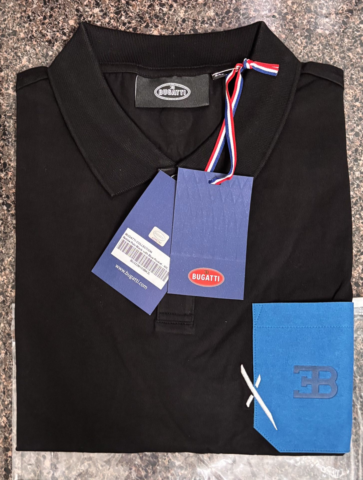 BUGATTI BOLIDE POLO BLACK SIZE XL SLIM