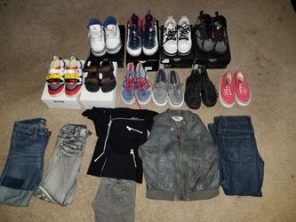 Jordan's vans moschino shoes etc