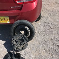 Buick Verano compact spare tire and jack