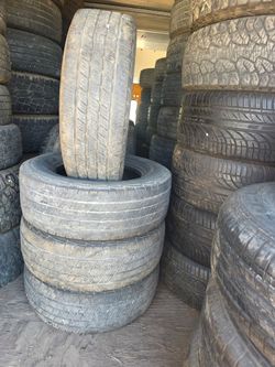 Set of 4 used 235/65/16C Cooper tires