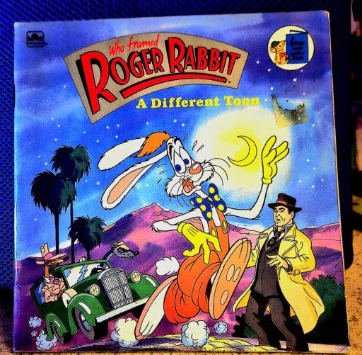 Vintage 1988 "Who Framed Roger Rabbit A Different Toon" Golden Look Book