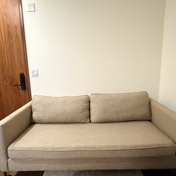 West Elm Harris Loft w/Black Brass Legs 