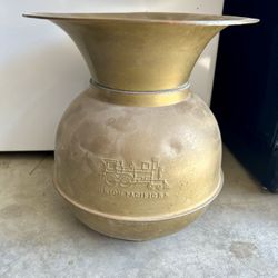 Brass Union Pacific Railroad Spittoon