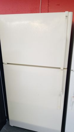 Ge 21cu.ft bisque top mount fridge 1 year warranty