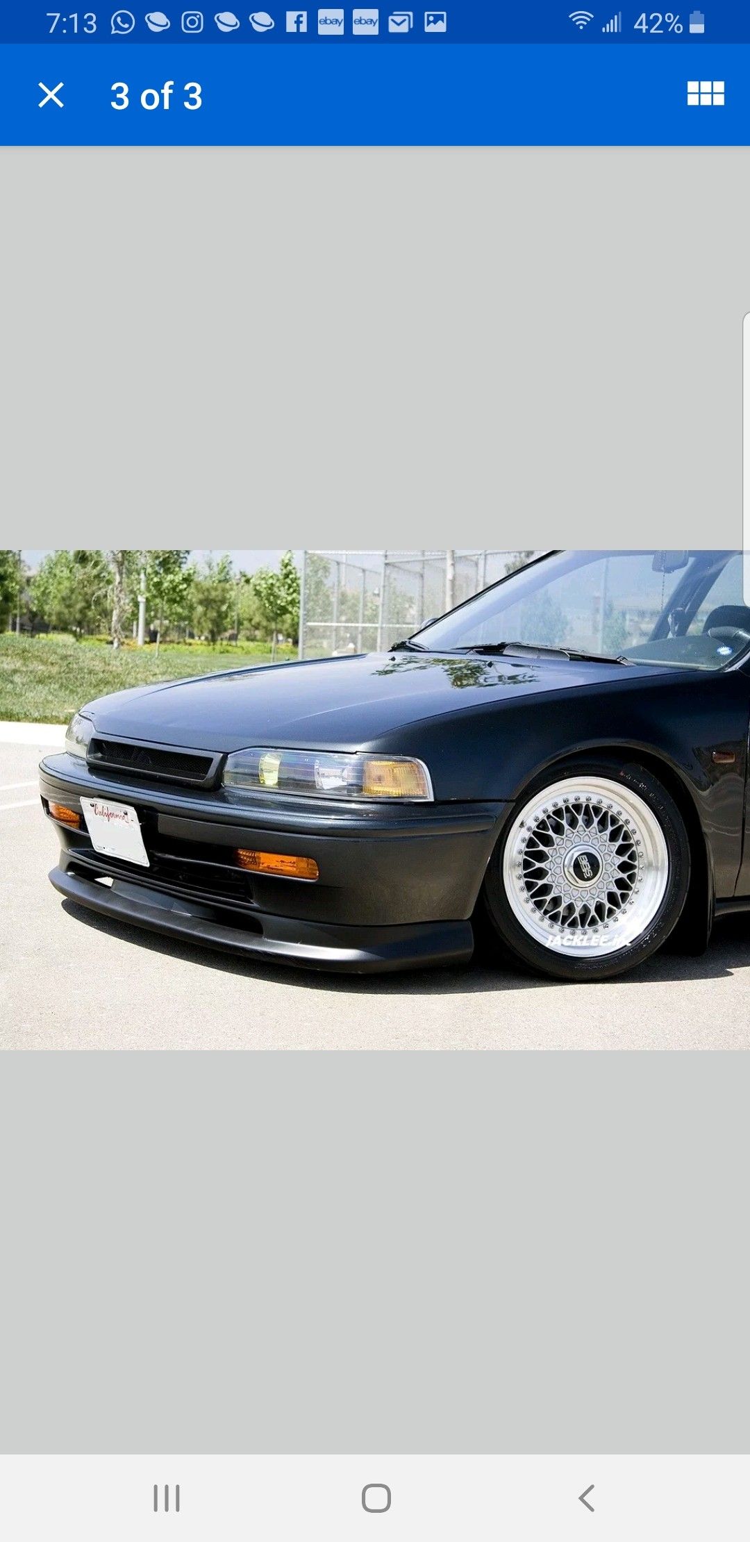 Xenon front lip cb3 cb7 cb9