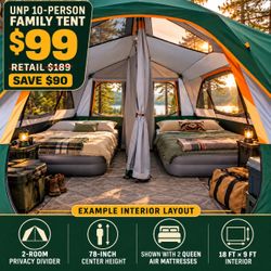BIG FAMILY? BIG TENT. SMALL PRICE!