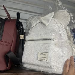 White Sequin Loungefly Bag