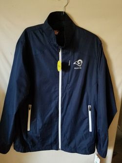 Los Angeles RAMS mens windbreaker size S