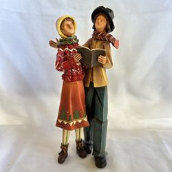 Vintage Man & Woman Caroler