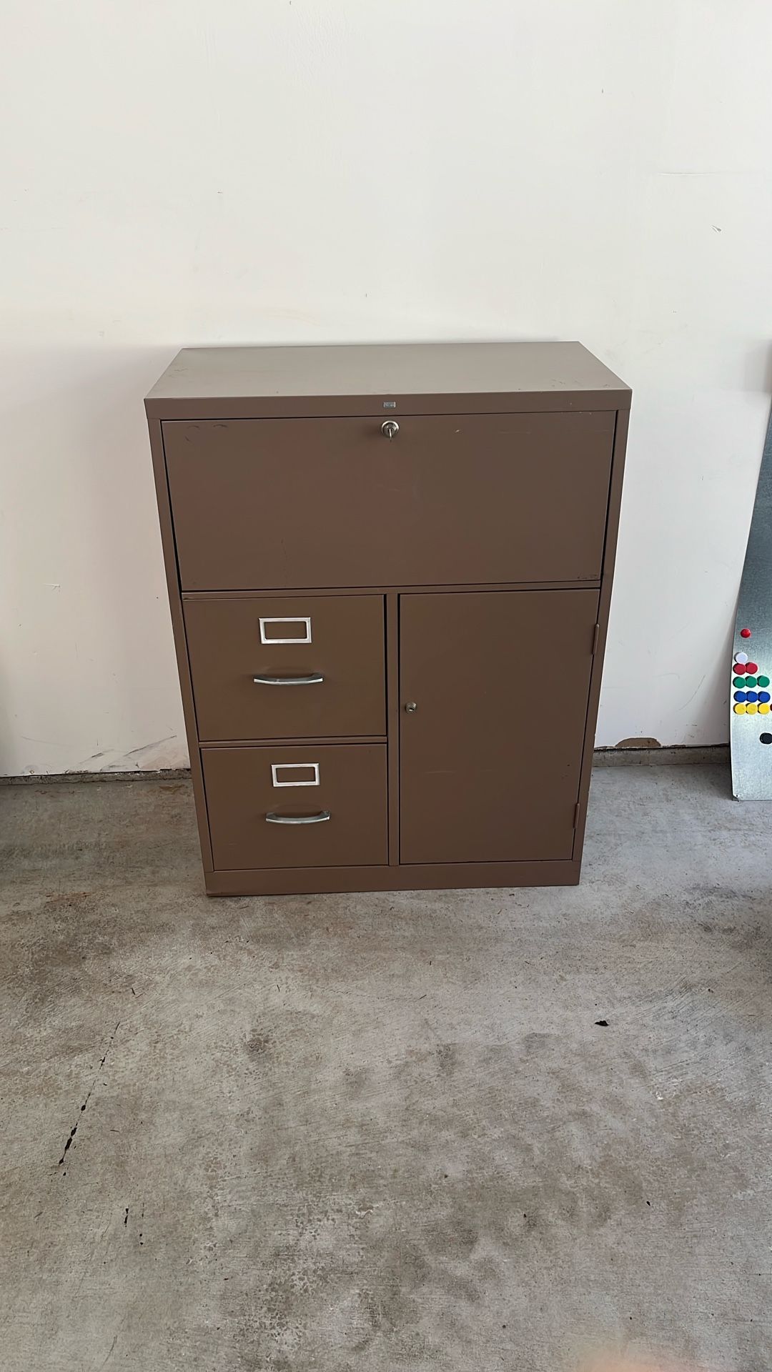 Vintage 1960S Sears Metal Office Cabinet