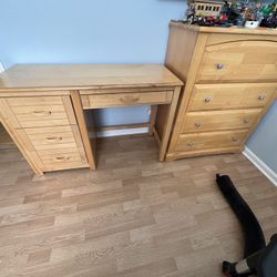 Desk , Dresser  and nightstand