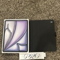 Like New iPad Air M3 13” + Apple Pencil Pro + Case- $700