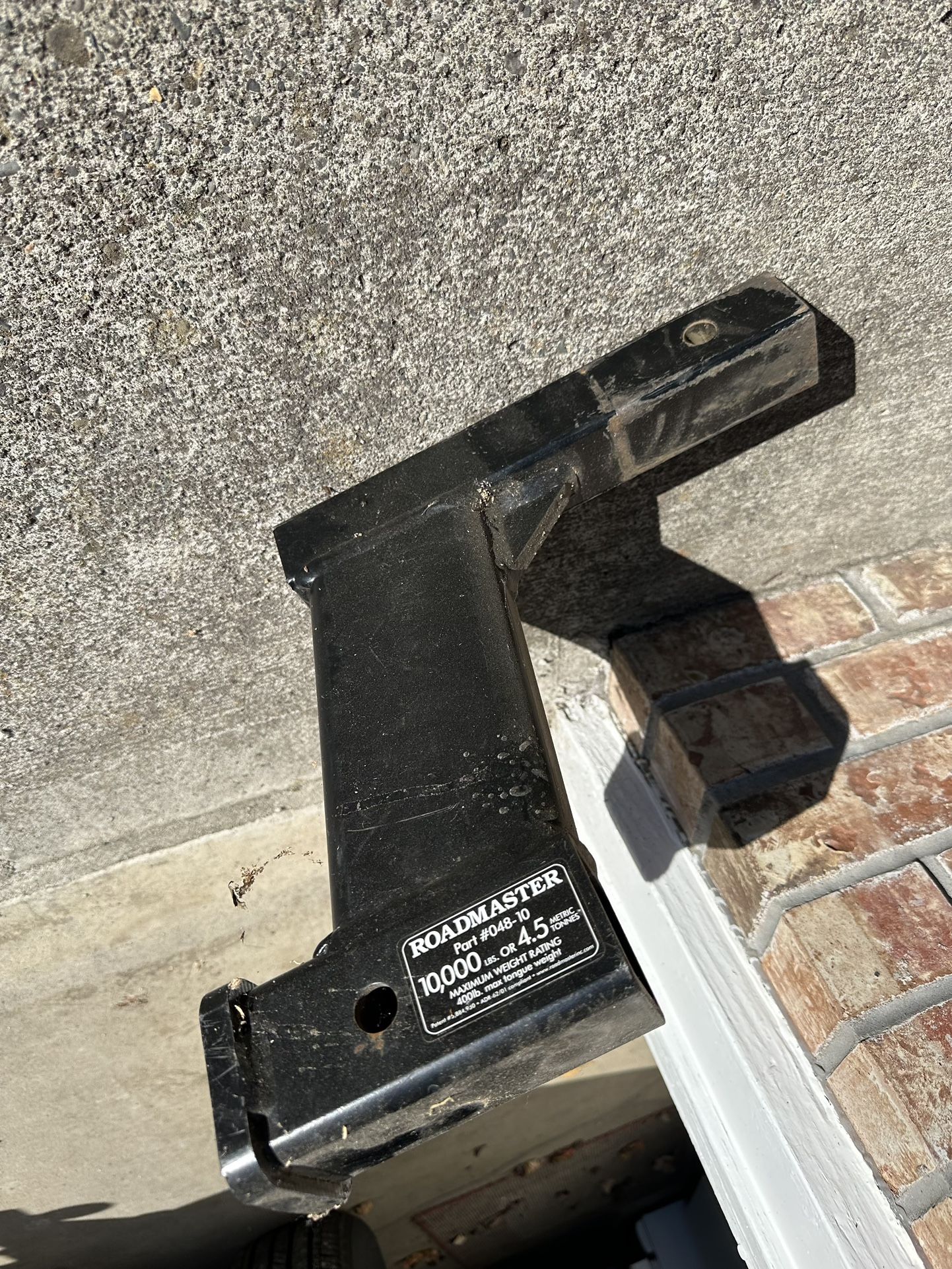 Roadmaster 10”, 10000 Pound Drop Down Hitch