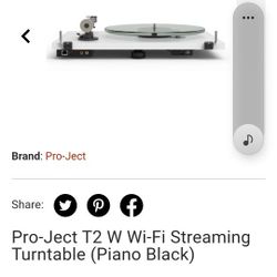 T² Wifi Streaming Turntable 