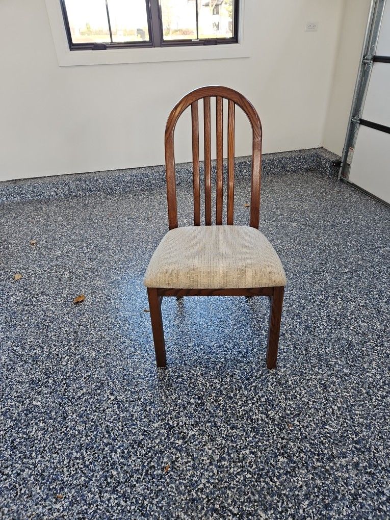 Solid Wood, Cushioned Cloth Seat Chairs