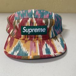 Supreme Ikat Red S/S 2012 Camp Cap 5 Panel Hats