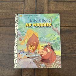 Vintage Little Golden Books Lion King No Worries