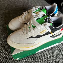 Puma Future Rider WH Men’s Size 9 – White/Black/Green