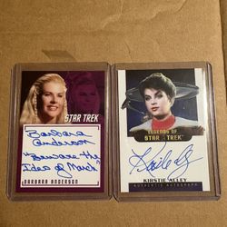 Star Trek Autograph Trading Cards 