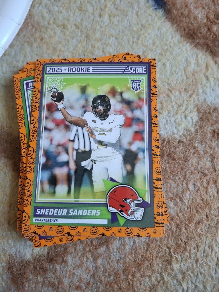2025 Score Shedeur Sanders Rc Halloween Card