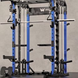 MAJOR FITNESS B52 - Squat Rack Power Cage Functional Trainer with Smith Machine 