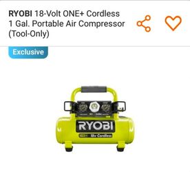 Ryobi 18V ONE+ Cordless Portable Air Compressor