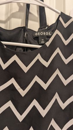 George Chevron Print Dress Size 14