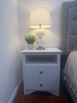 2 Drawers Nightstand, Set of 2