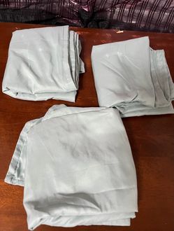3  Pillow Covers 27”x27” Green Solid Color