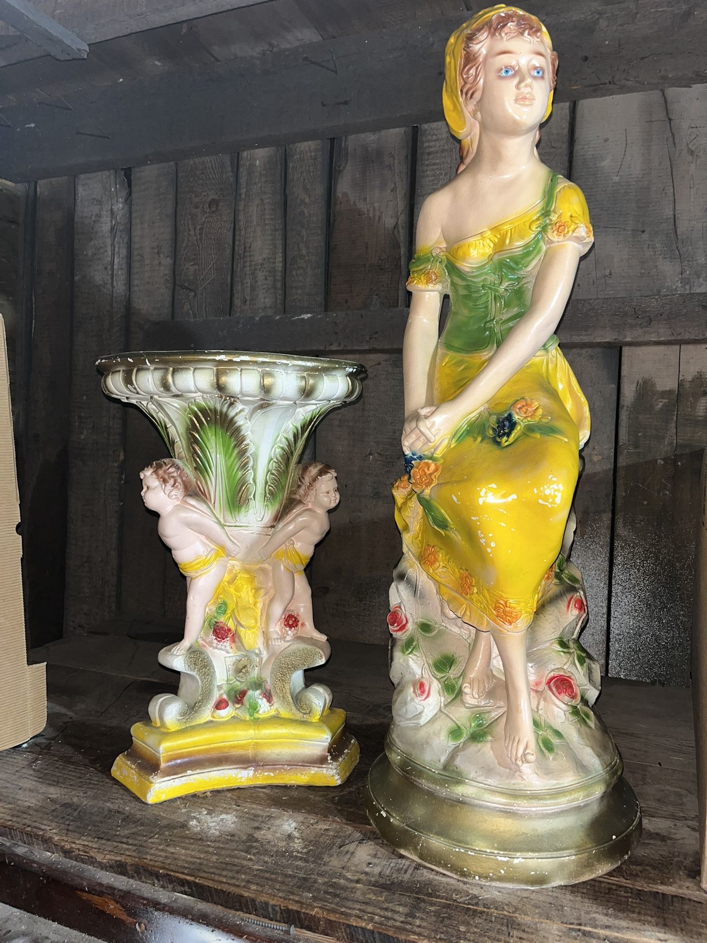 Rare Huge Abbott Of England Statue on stand Beautiful peice