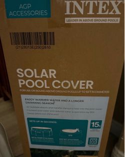 Above ground pool solar cover. New in box