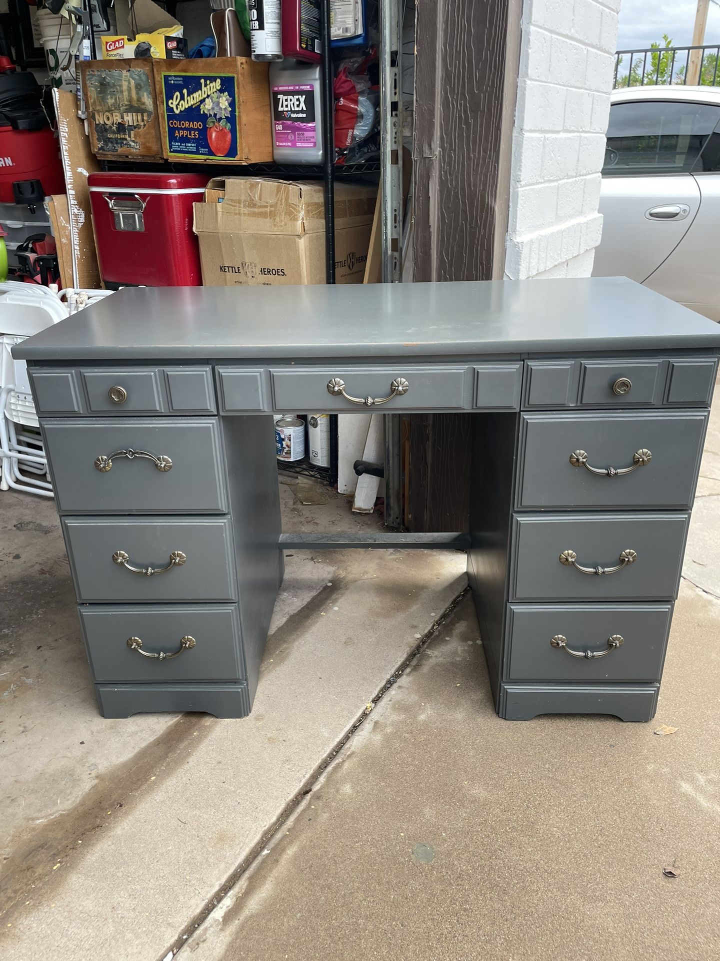 Desk - Solid Wood Mid Mod