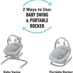 Columpio Graco Soothe n Sway LX con hamaca portátil -