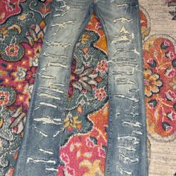 Jordan Craig Jeans Slim Fit Men's Sz 30 Martin Stacked Jeans Desert Storm