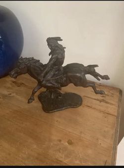 John Barney (Jack) Weaver “Indian Hunter" Bronze Sculpture. 