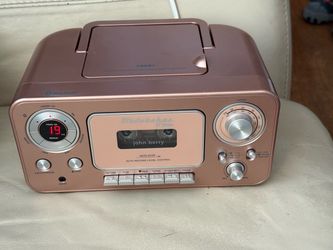 Studebaker SB2135BTRG Bluetooth Portable CD Player Radio Cassette Player (Rose )