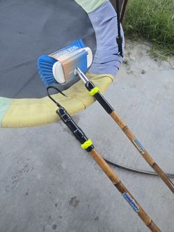 Fishing Gaff And Deck Brush Matching