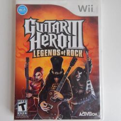 Guitar Hero III: Legends of Rock Game Only Complete! Nintendo Wii