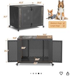 Rexwelten 42” Heavy Duty Dog Crate