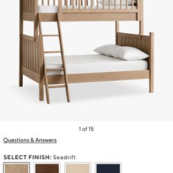 Pottery Barn Twin Over A Full Bunk Bed “pottery Barn Blue